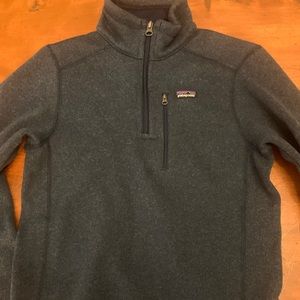Patagonia boys better sweater 1/4-zip flee…